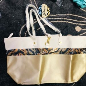 New with tags gold tote
